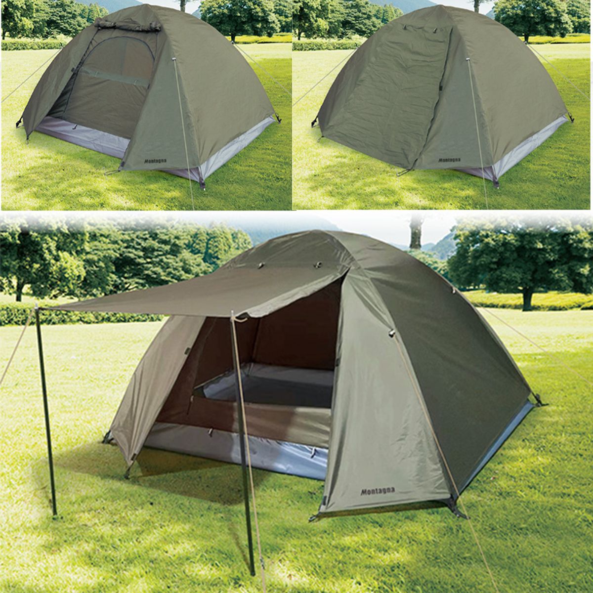OUTLET】テント ドーム型 組立て式マルチドームテント 2人用 HAC3557