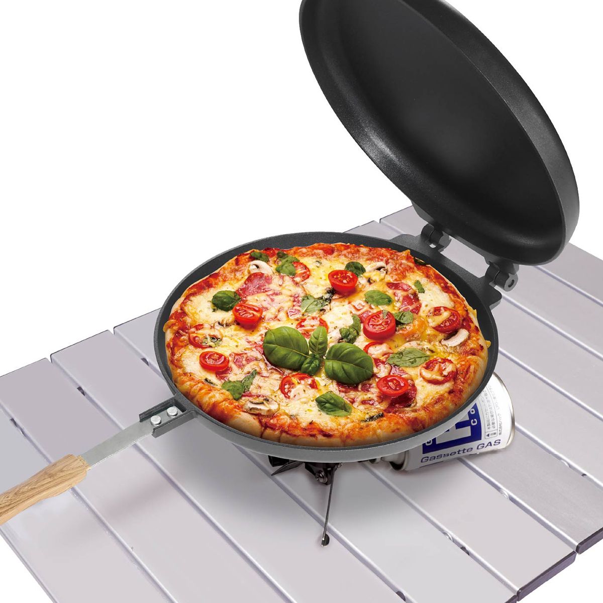 【OUTLET】アウトドアクッカー グリルパン ホットパン ピザ用 フライパン 本格ピザグリル＆ホットパン Montagna モンターナ HAC3189 　329721