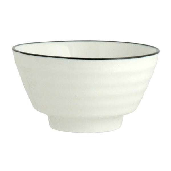 どんぶり茶碗 軽量 食器 深鉢 大鉢 中鉢 陶器 ホワイト 15.5×15.5×7.5cm　329788