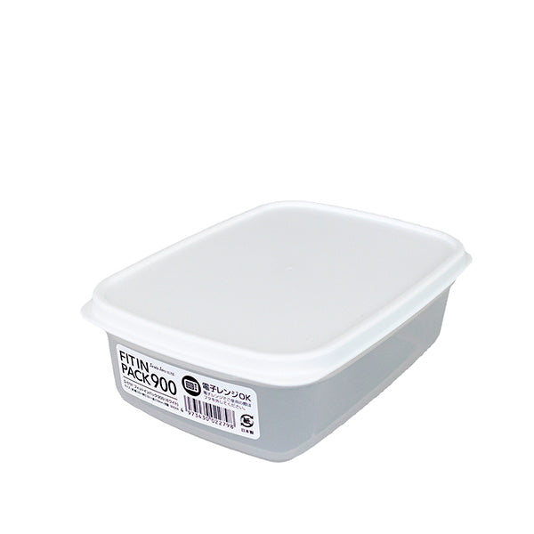 食品保存容器 フードストッカー ストック容器  フィットインパック ホワイト 900ml　330433