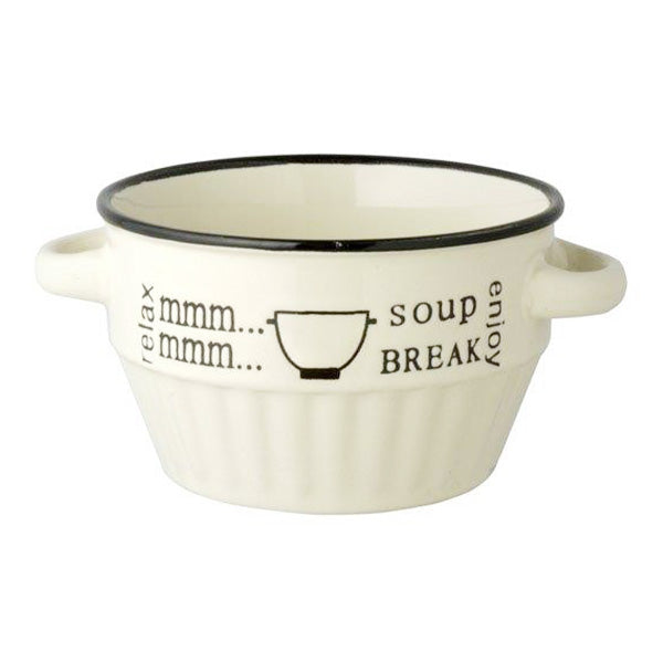 スープカップ スープマグ ボウル 深め 陶器 耐熱カップ オーブン可 enjoy ミニスープカップ ホワイト 10×13×6cm　333920