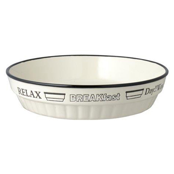 耐熱皿 グラタン皿 耐熱プレート 深め 陶器 enjoyサークルディッシュ