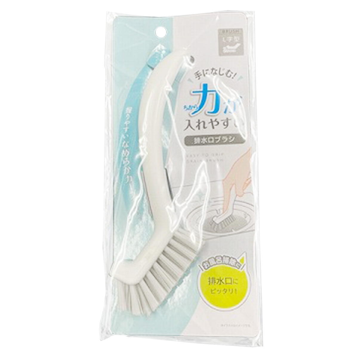 力が入れやすい排水口ブラシ 333978