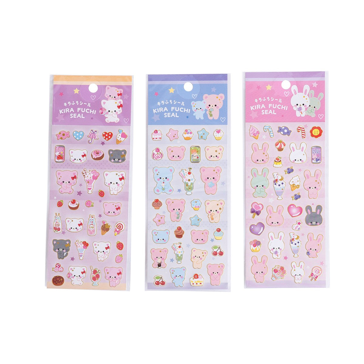 在庫限り】キラふちシール ふわりんこあにまる 335312