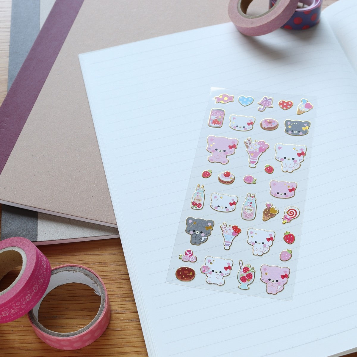 在庫限り】キラふちシール ふわりんこあにまる 335312