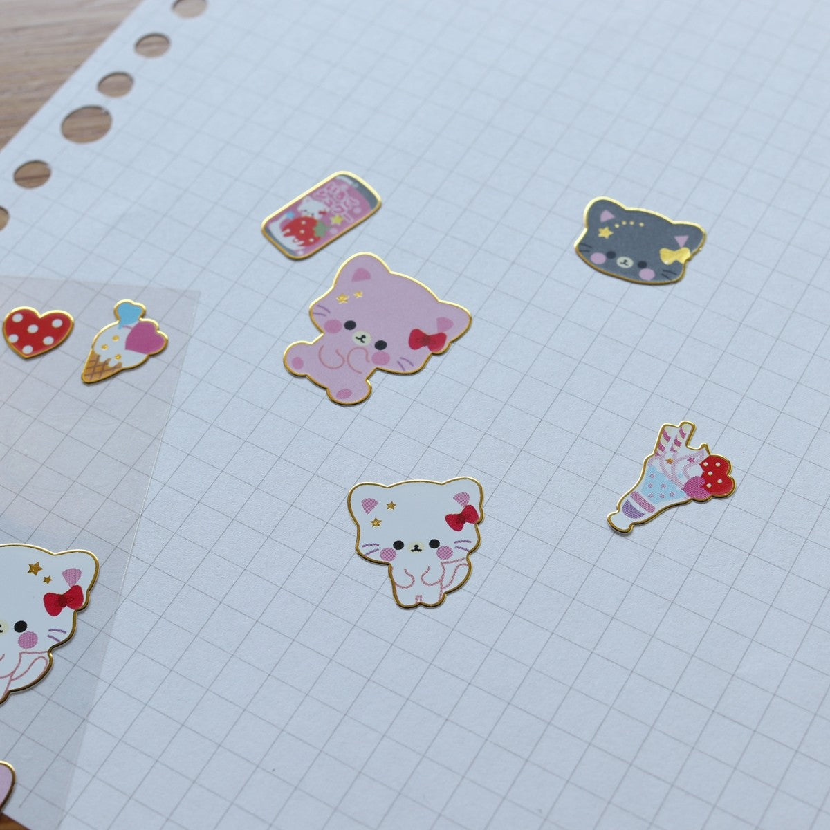 かわいらしく　あめみた〜いシール かわいらしく あめみた〜いシール