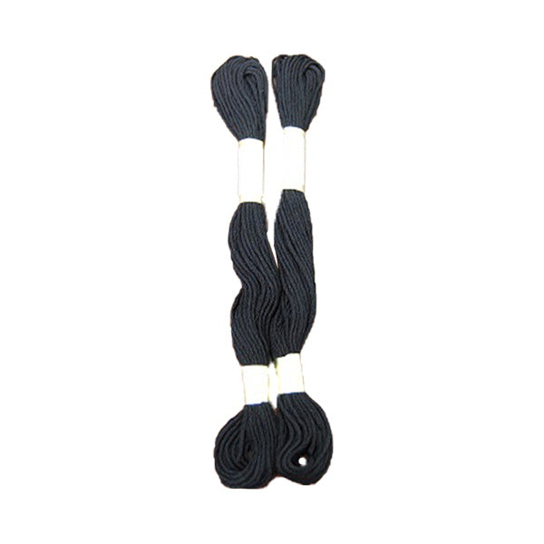 刺繍糸 刺しゅう糸 ししゅう 国産綿100％ 8m×２本 ブラック 黒　335632