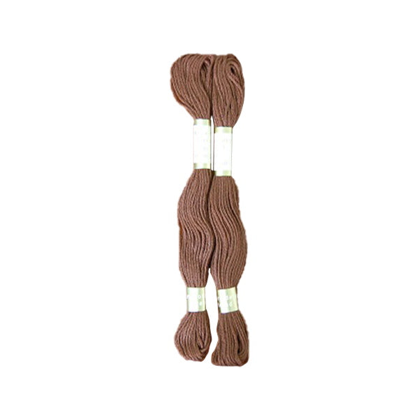 刺繍糸 刺しゅう糸 ししゅう 国産綿100％ 8m×２本 ブラウン 茶　335635