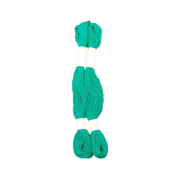 刺繍糸 刺しゅう糸 ししゅう 国産綿100％ 8m×２本 グリーン 緑　335636