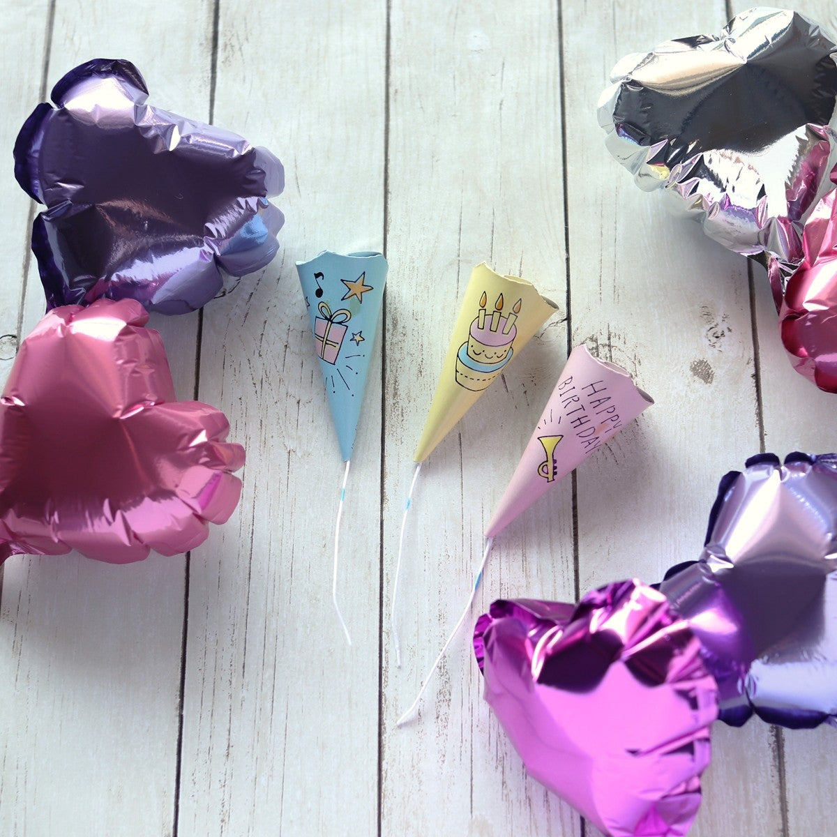 散らからないハッピーバースデークラッカー 3P　335758