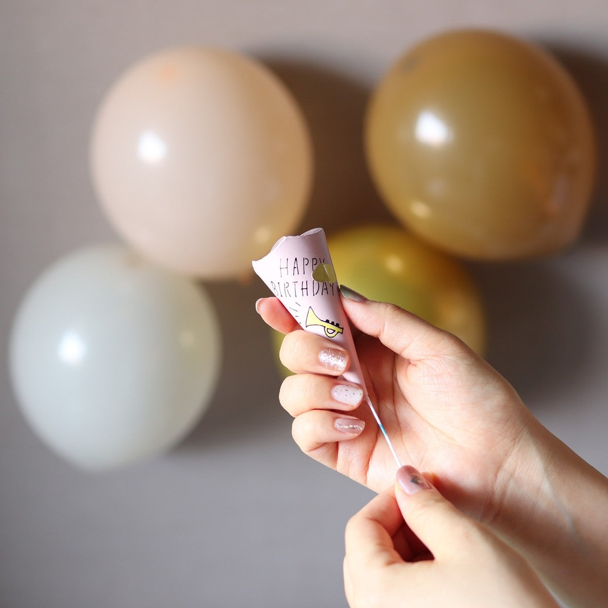 散らからないハッピーバースデークラッカー 3P　335758