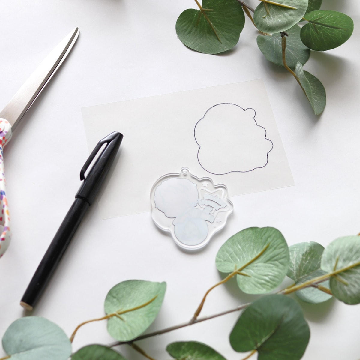 アクリルキーホルダー用印刷保護シート 3枚入 338753