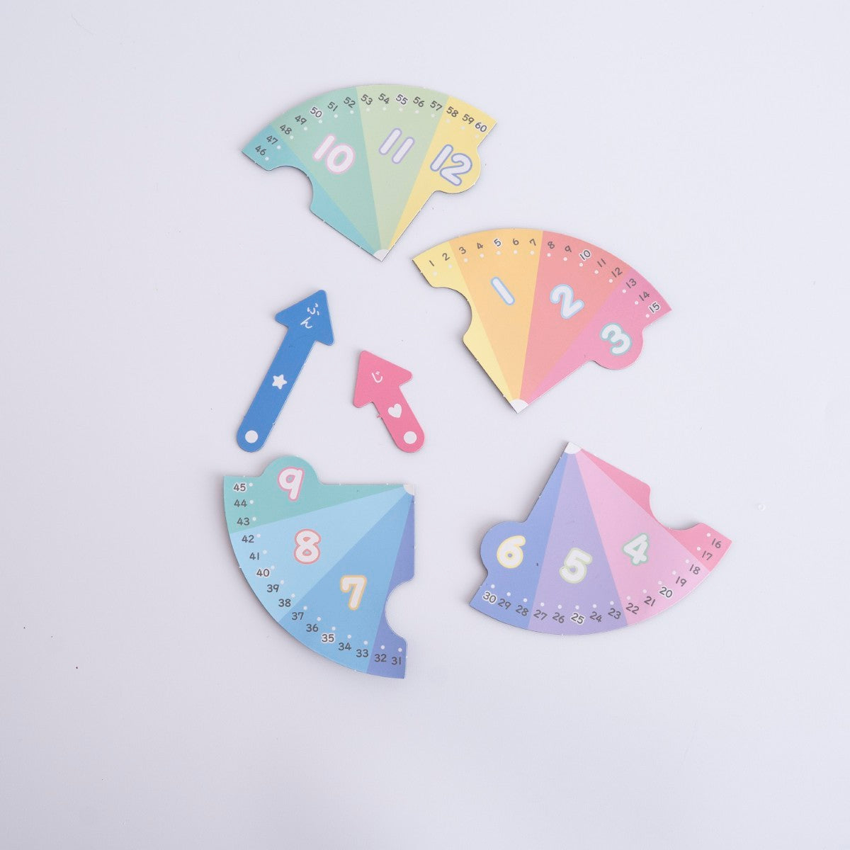 【OUTLET】ダイカットマグネット 時計 6P　339361