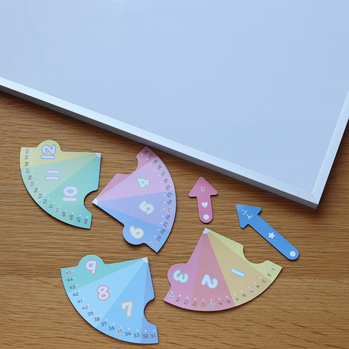 【OUTLET】ダイカットマグネット 時計 6P　339361