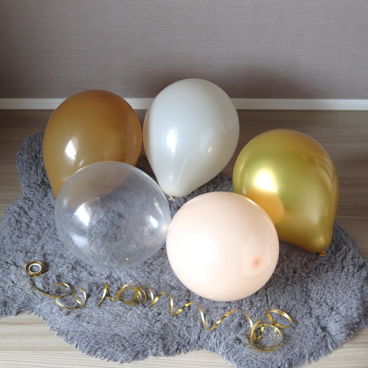 バルーンセット5P ナチュラルA パーティ風船セット　339669