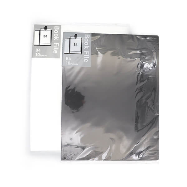 ポケットファイル ブックファイル ポケットクリアファイル B4 ブック