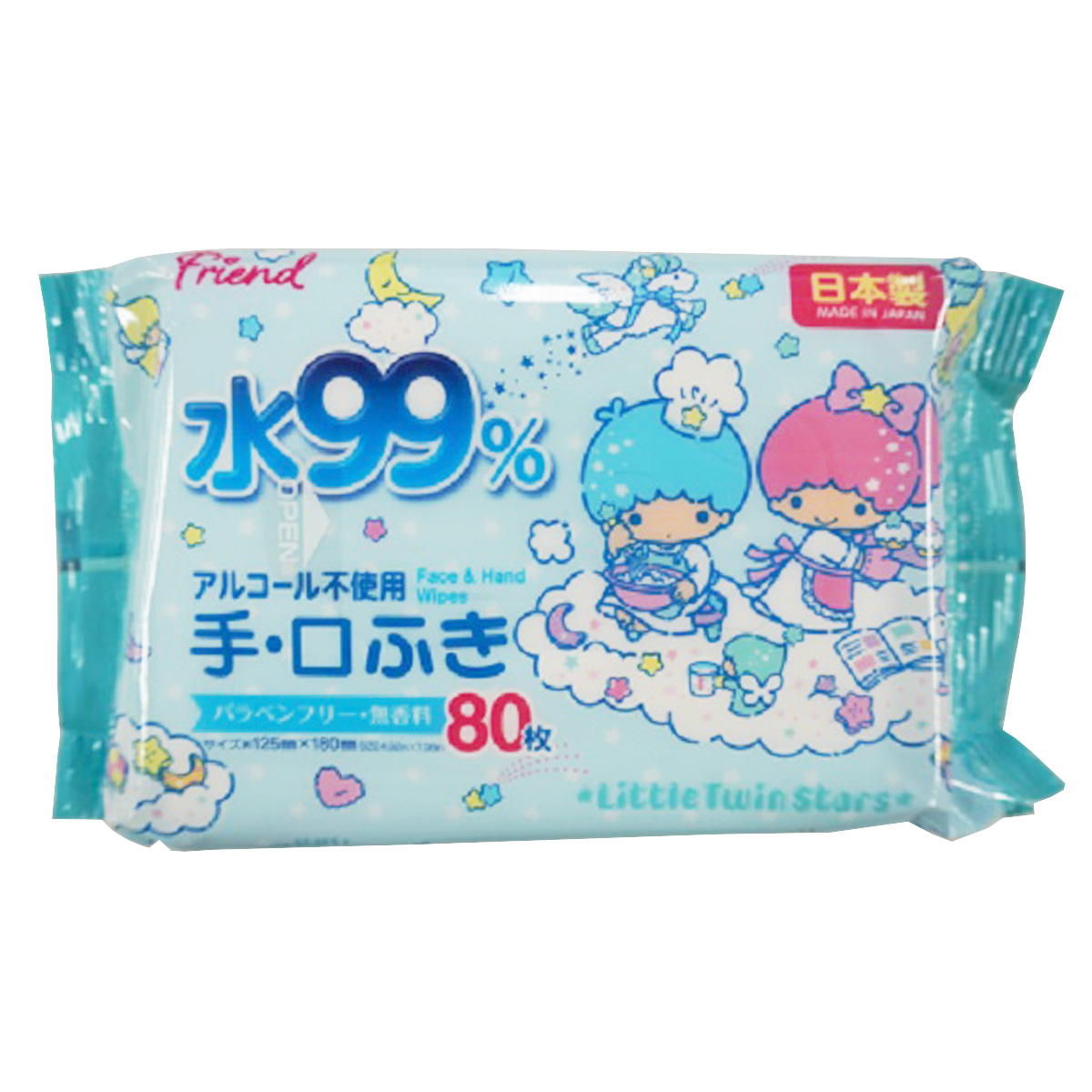 sanrio キキララ 手口ふき 80枚 クッキング 341616