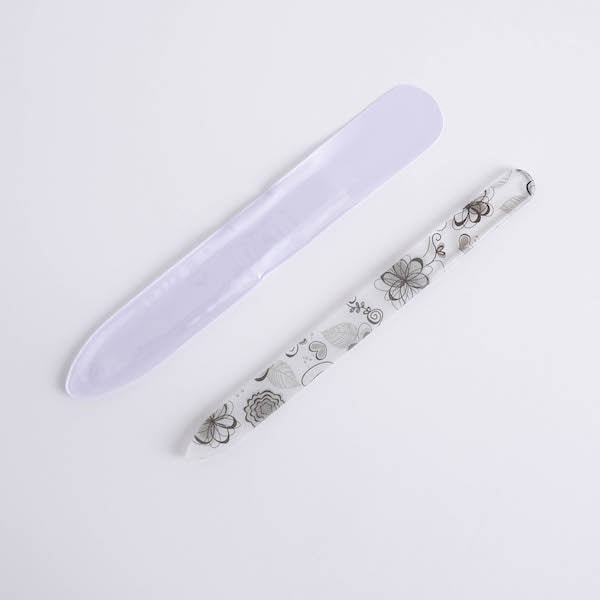 洗って使えるプリントガラス爪ヤスリ ケース付 S　341935