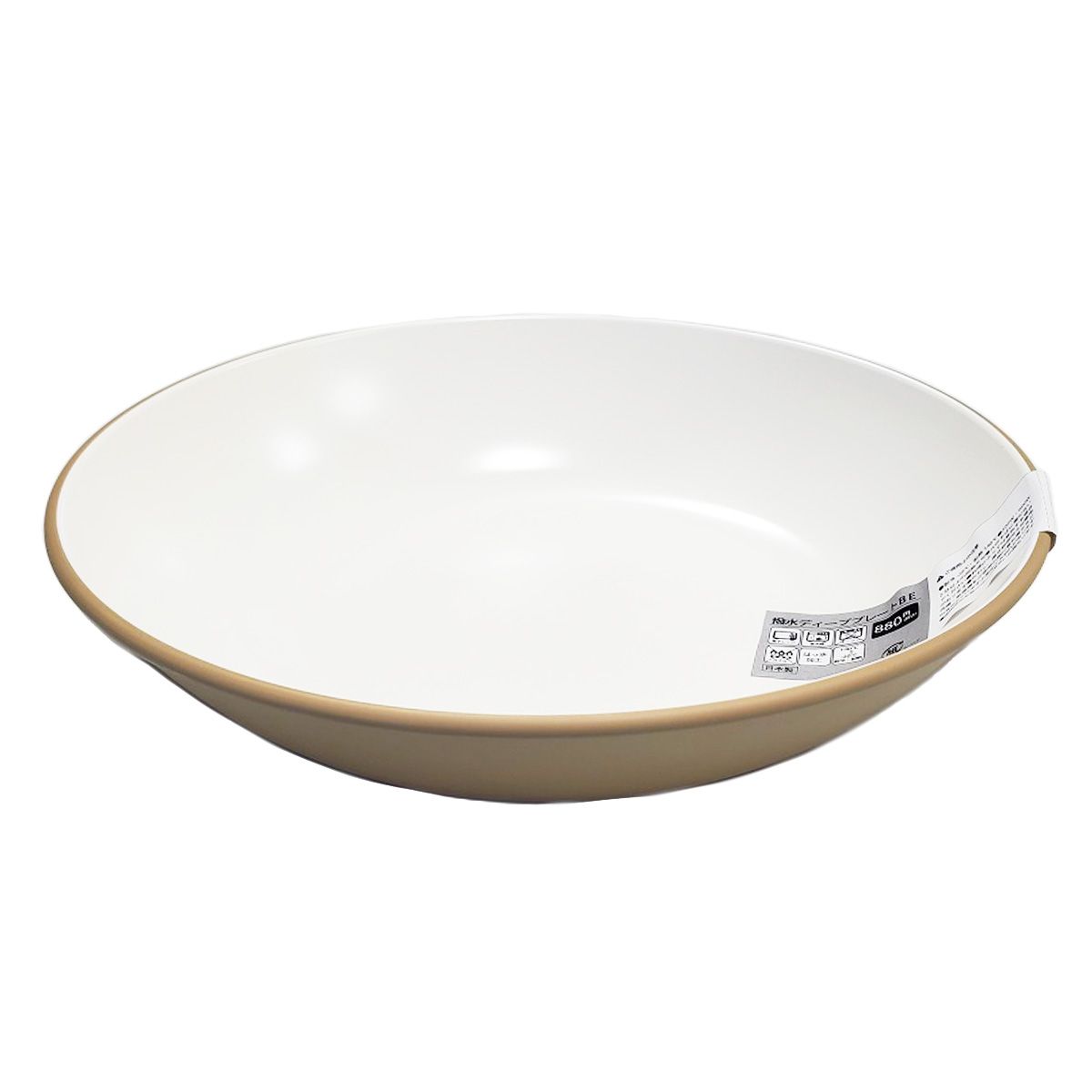 深皿 カレー皿 撥水ディーププレート ベージュ 342032