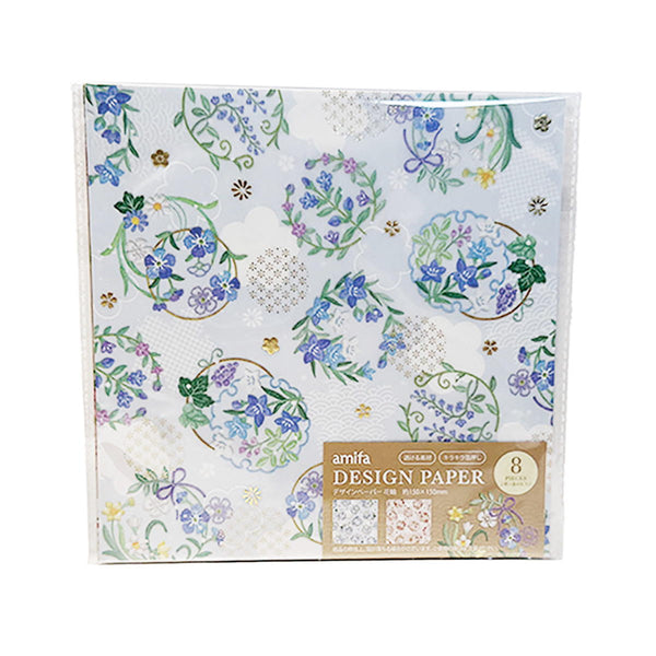 かなみ デザインペーパー デザインペーパー 8P 花輪 342099