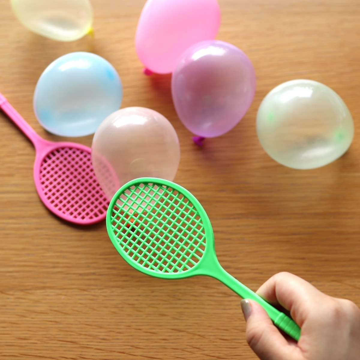 バルーン ふうせん テニス風船 /ラケット2コ・風船6コセット  343049