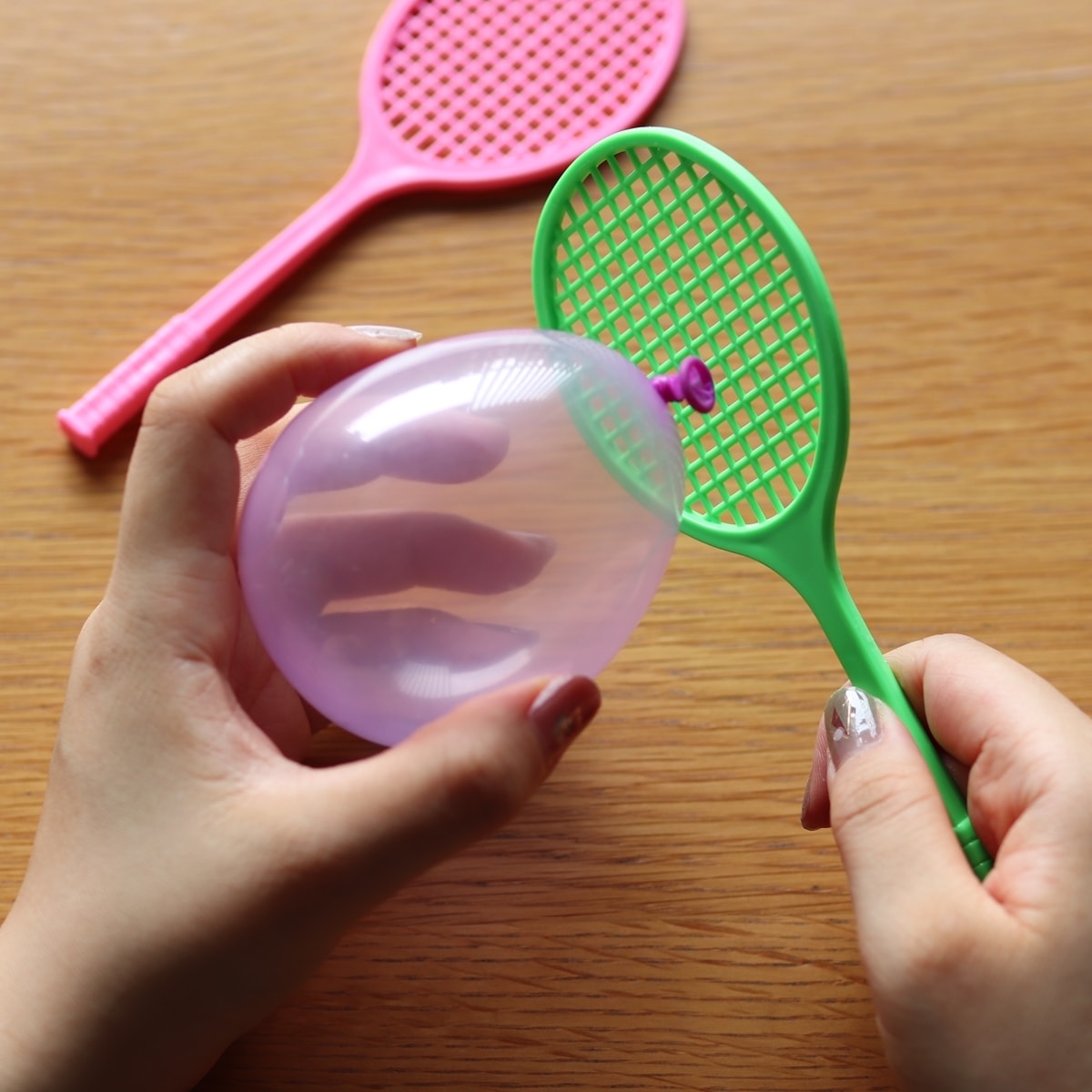 バルーン ふうせん テニス風船 /ラケット2コ・風船6コセット  343049