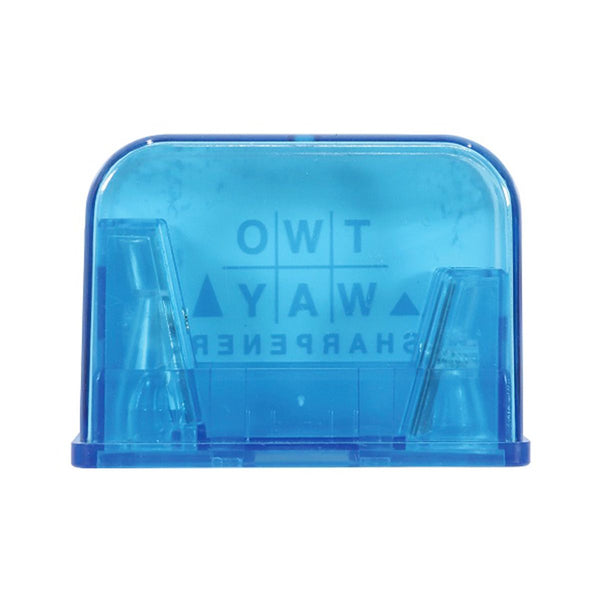 【OUTLET】クツワ 鉛筆削り 手動 2WAYシャープナー ブルー 344440