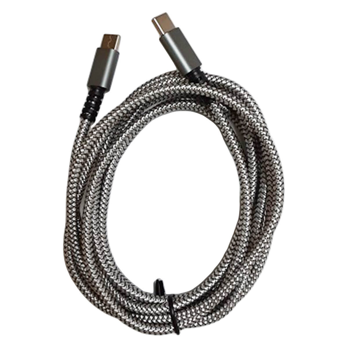 充電ケーブル 充電転送ケーブル TypeC to C 充電転送ストリング 2.0m ダークグレー 充電コード　344923