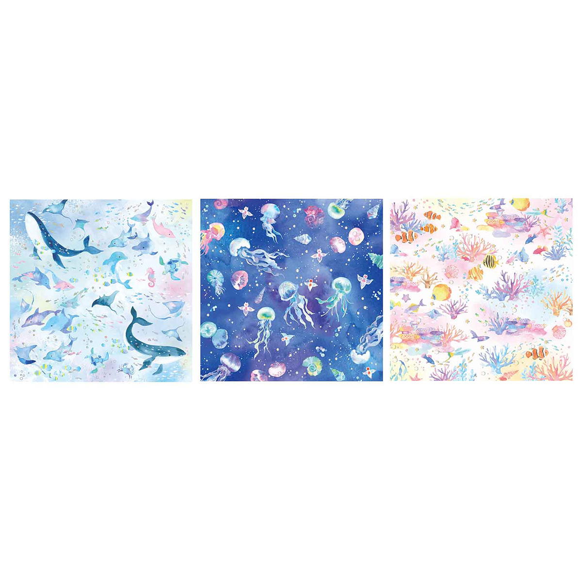デザインペーパー12P アクアリウム 344988