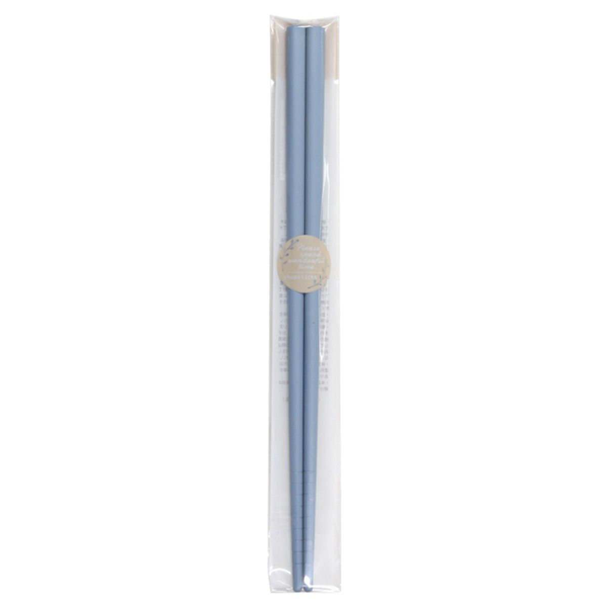 お箸 天然竹製  ルシータ箸 ブルー 22.5cm 345942