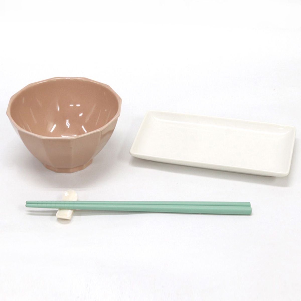 お箸 天然竹製  ルシータ箸 グリーン 22.5cm 345943