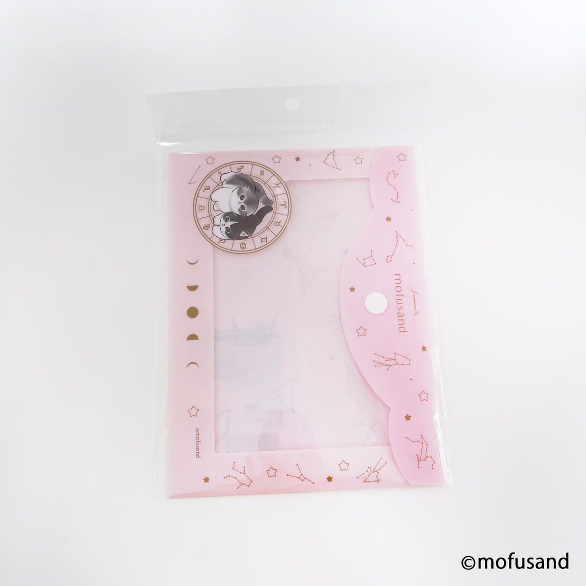 mofusand ボタン付きA6クリアファイル（横型） 【お一人様12点まで】 346106