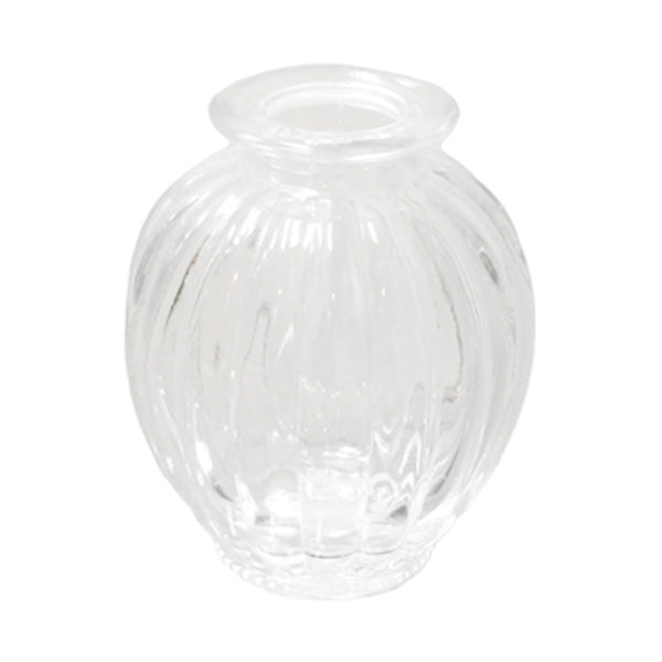 花瓶  フラワーベース ガラス瓶 ガラスベース ラウンド 約7cm　346234