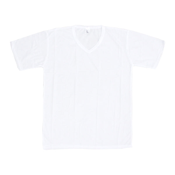 Tシャツ メンズ 下着 インナー VネックインナーTシャツ ホワイト L　346779