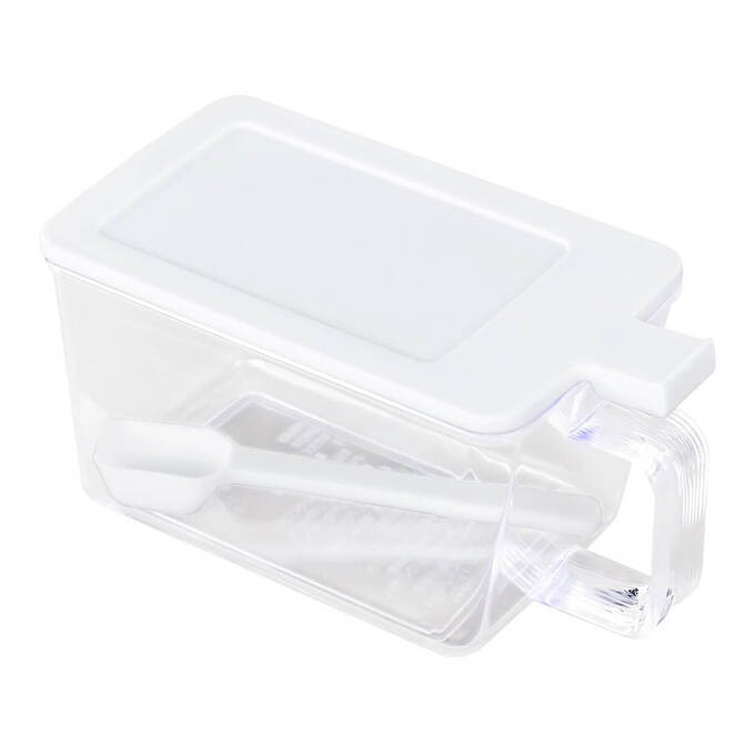 調味料入れ スマートポット スプーン付 ホワイト 620ml　347020