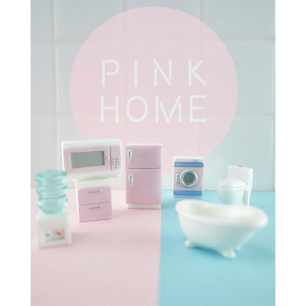 【OUTLET】ミニオブジェ PINKHOME 電灯&椅子セット　347249