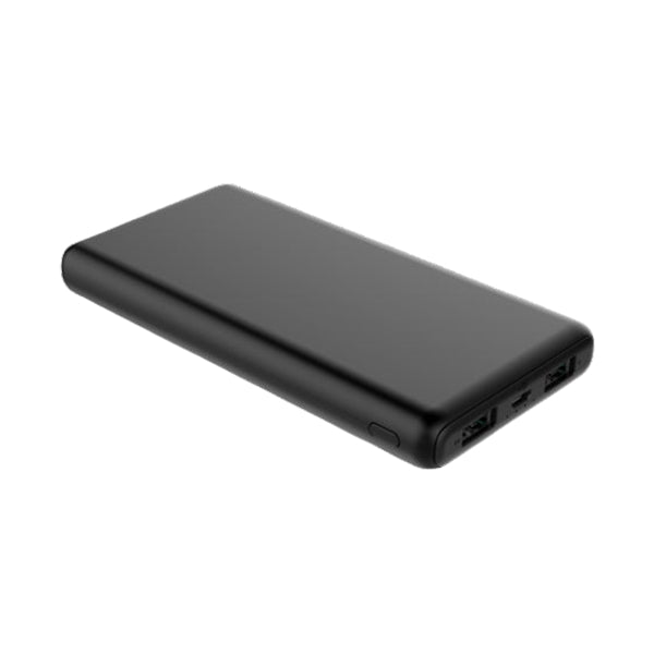 【OUTLET】モバイルバッテリー10000mAh 急速充電 HIDISC コンパクトスリム 小型 充電器 USB-A microUSBケーブル付属 ブラック HD-MB10GFBK-PP　347757