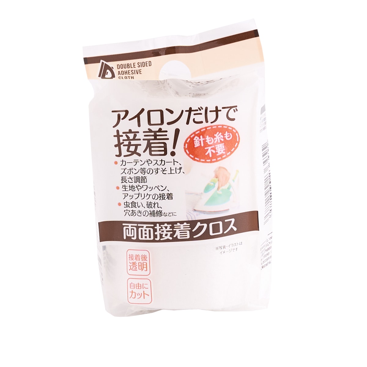 アイロンで接着両面接着クロス 10m×7cm 347876
