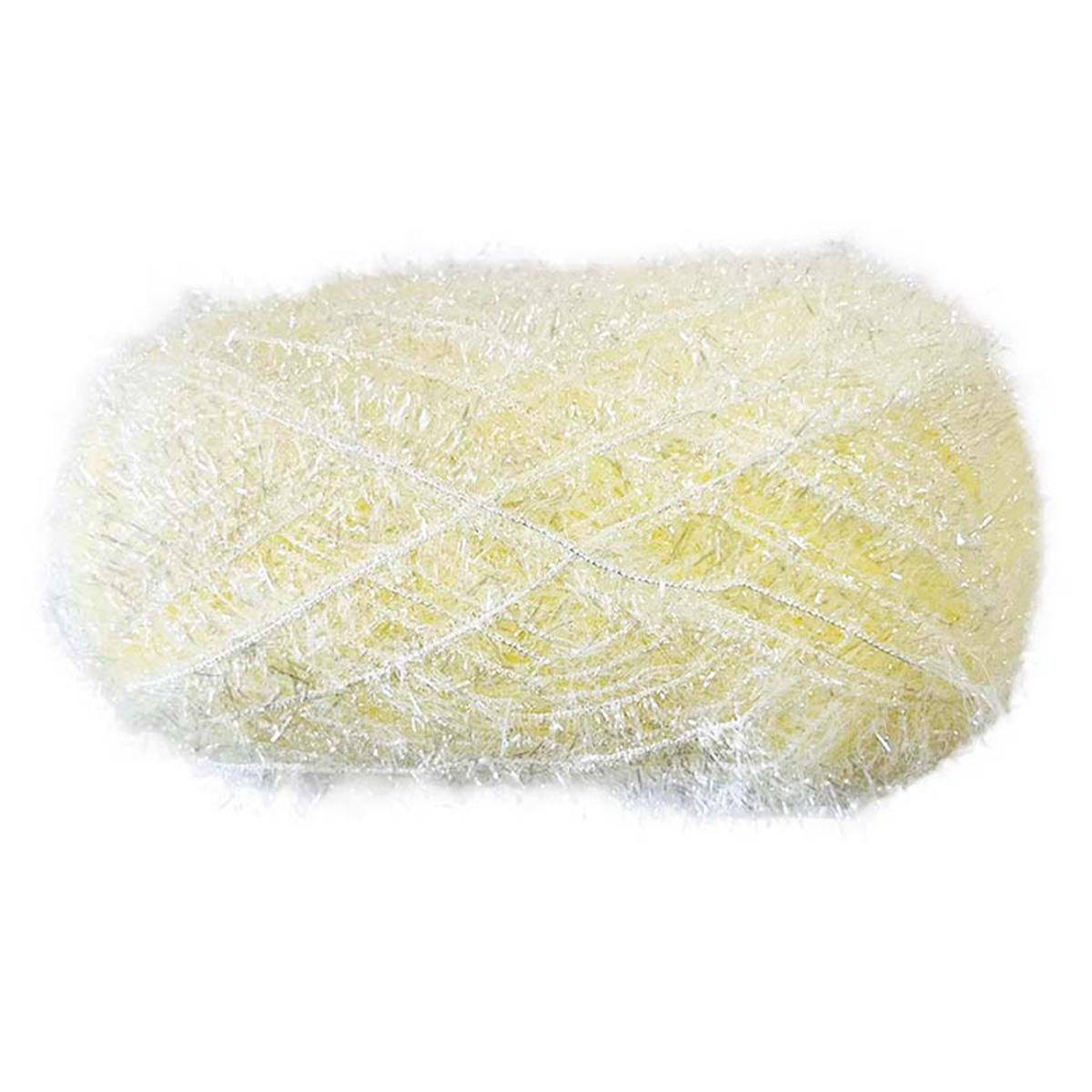 ポリエステル毛糸 グリッターヤーン 25g 2アイボリー 348223