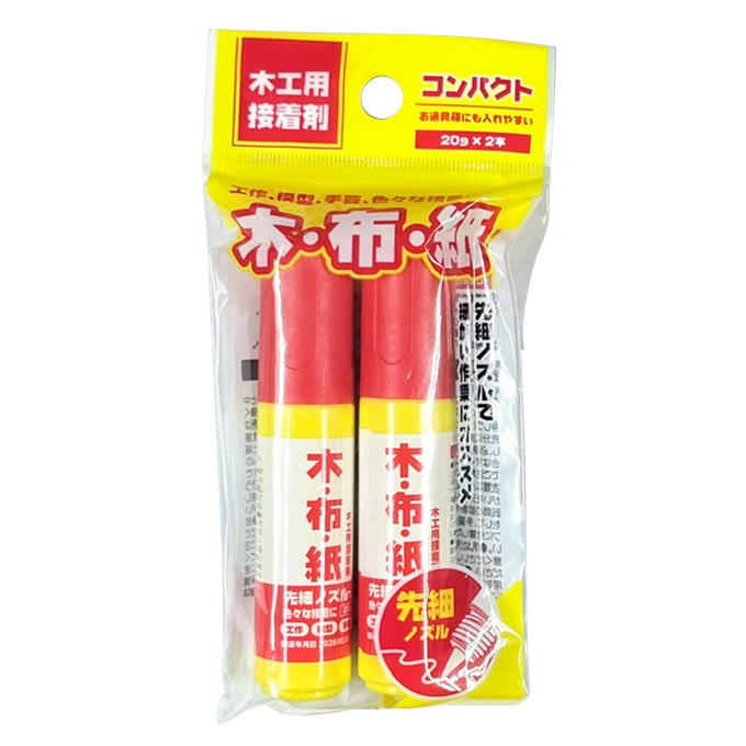 木工用接着剤 先細ノズル20g2P 349021