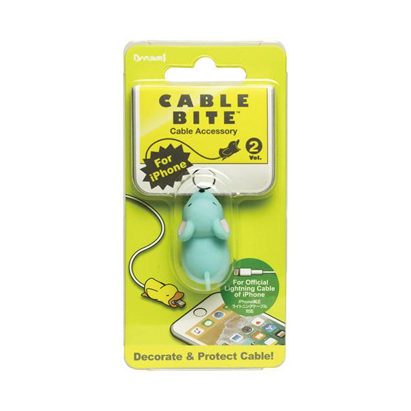 【OUTLET】ケーブルバイト iPhone Lightningケーブル専用 充電ケーブルカバー 断線防止 保護 ネズミ　349412