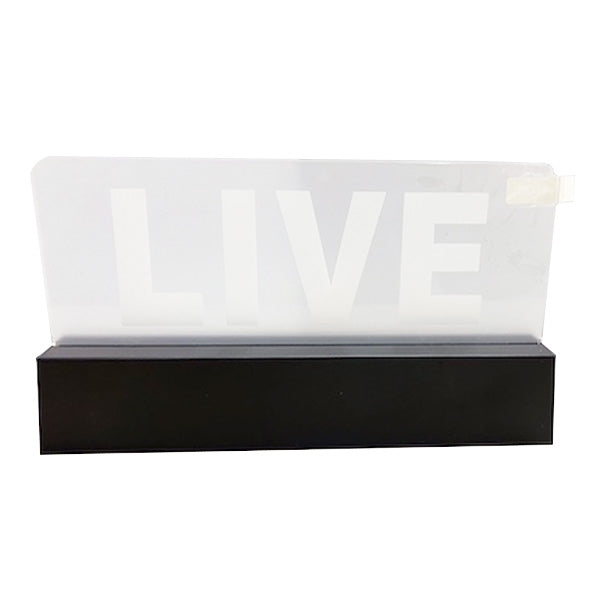 【OUTLET】ライブ配信用ライト LIVE配信 LEDライト 卓上ライト 乾電池式 10×18.5×3cm　349666