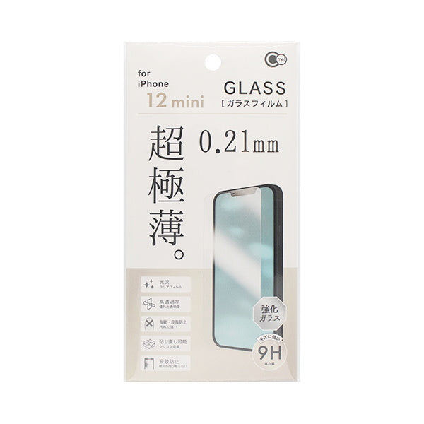 【クーポンで半額】iP12 mini用超極薄ガラスフィルム　349961