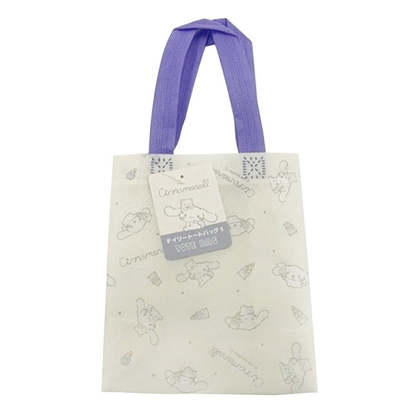 FANTASTICS　　ロゴ入りホワイトバッグ OUTLET】sanrio シナモロール トートバッグS スクエア