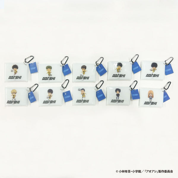 OUTLET】アオアシ カラビナ付クリアポーチ コンプリートセット 351103