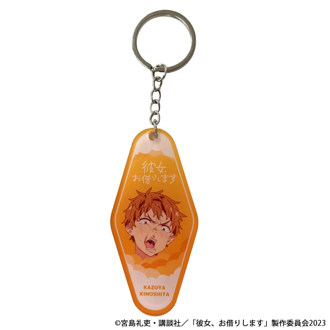 KISS アクリルキーホルダー 4個セット OUTLET】彼女、お借りします アクリルキーホルダー 瑠夏 351129