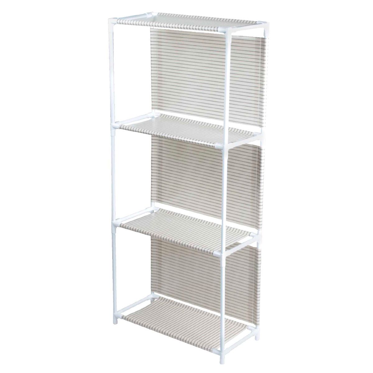 パイプラック 棚 隙間収納 すきまパイプ収納ラック ホワイト 約W42×H94