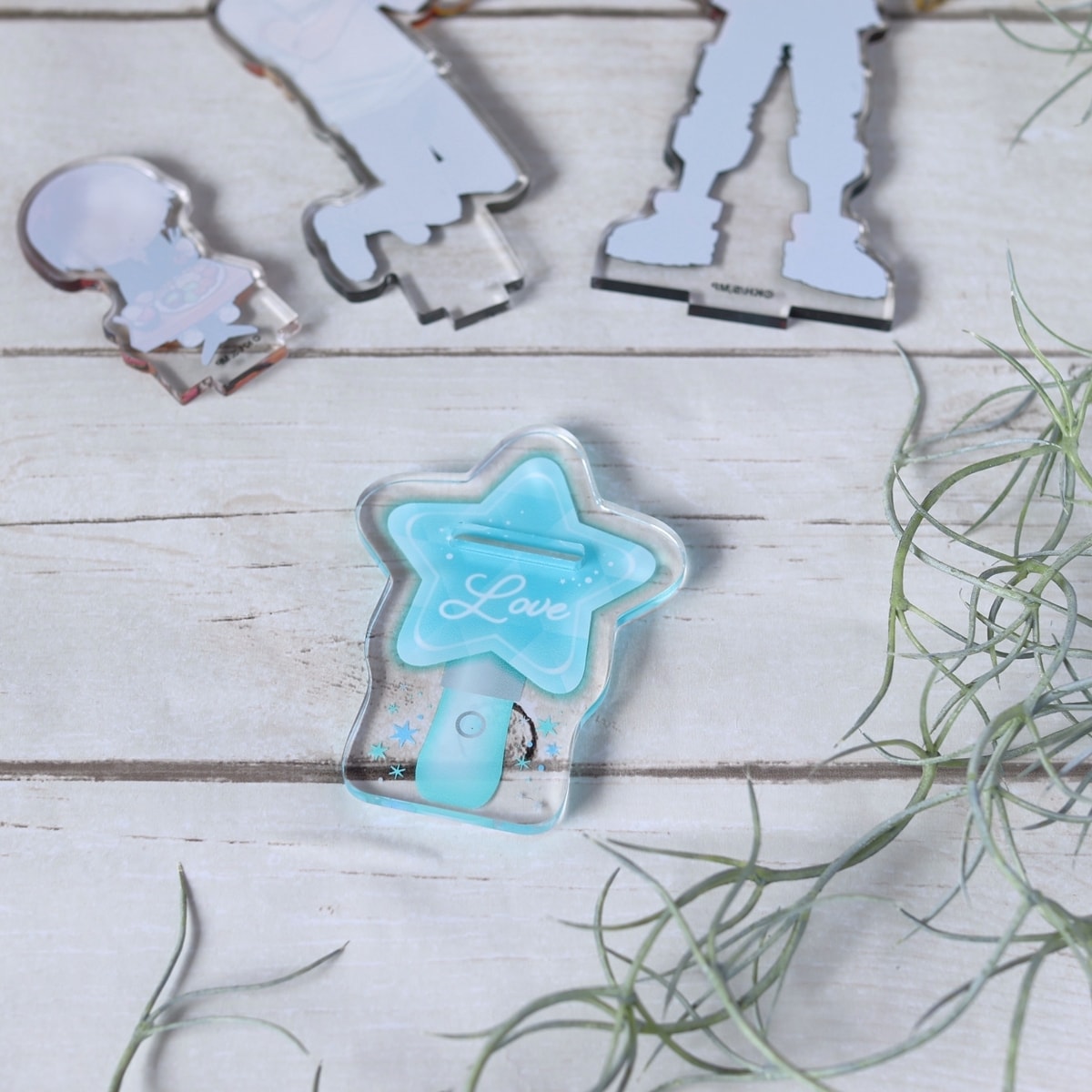 アクリルスタンドデコレーション台座 アクスタ台座 ライト柄 推し活 オタ活 351412