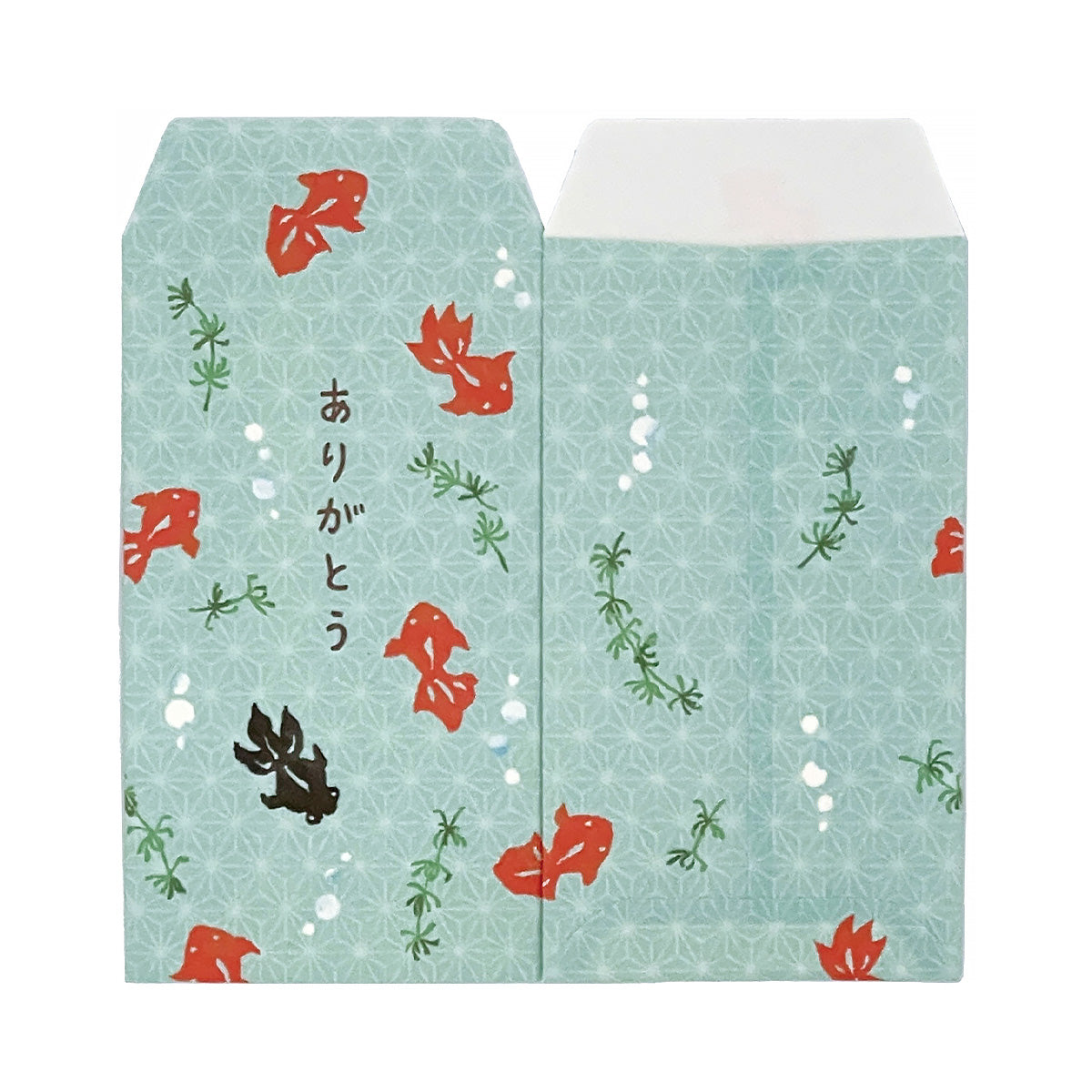 プチウインド様♡ありがとうございます♡ OUTLET】ポチ袋 お礼 金封 五型金魚 B4枚入 351767