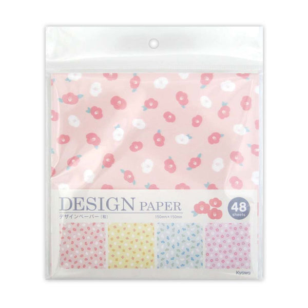 【d-2430】デザインペーパー Amazon | TOHYAN A4 両面デザインペーパー 花柄 上質紙90 デザぺ 包装